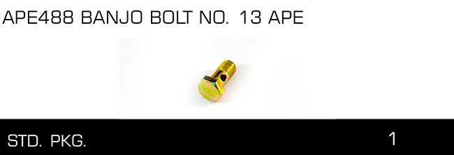 APE488 BANJO BOLT NO. 13 APE APE488 BANJO BOLT NO. 13 APE